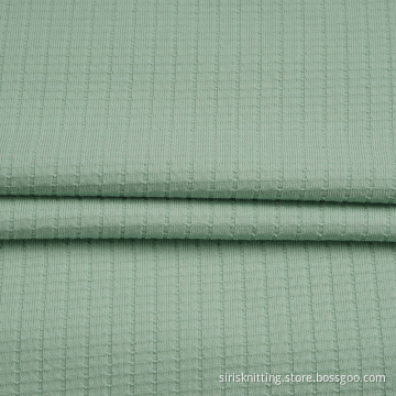 Cotton Polyester Spandex Rib Fabric Jacquard